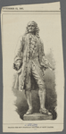 France--the new statue of Voltaire at Saint Claude.
