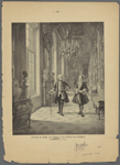 Friedrich der Grosse und Voltaire in Sanssouci. Gemälde von Georg Schöbel.