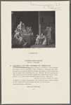 Volumnia and the children of Coriolanus. Coriolanus in armor at the gates of Rome is seated on a dias attended by Lictors and the generals of the Volscians. Volumnia, his wife, screened by a group of Roman notables and soldiers, kneels imploring him to desist from attacking the city...