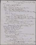[Notes on general phenomena]. Holograph notes.