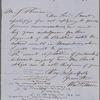 Filmer, William, ALS to John Thoreau. Oct. 27, 1854.