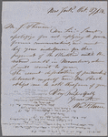 Filmer, William, ALS to John Thoreau. Oct. 27, 1854.