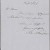 Knight, Silas P., ALS to John Thoreau. Jul. 9, [n.y.].
