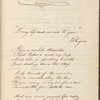 "I love a careless streamlet..." Poem in: Russell, Charles Theodore, Memento of my class mates, Autograph album from Harvard, 1837.