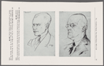 101 Townsend (Ian) Portrait in pencil signed by Wolmark...  102 Walpole (Hugh)portrait in pen and black ink by Wolmark, depicting the author, head and shoulders, side face...