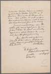 Geo. Walton. [Letter by George Walton to Robbert Morris.]