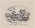 The old residence of George Walton. Augusta Ga., formerly know as Meadow Garden."