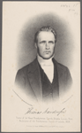 Thomas Wardope [signature]. Pastor of the "Knox" Presbyterian Church, Ottawa, Canada West. Moderator of the Presbyterian Church of Canada, 1858.