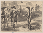 Warren tendering his services to General Putnam just before the battle of Bunker Hill. 