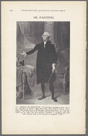 34. George Washington. Oil painting on poplar panel, 36 x 23, inscribed on back by Bass Otis, copy after Gilbert Stuart. 1822...