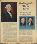 This Gilbert Stuart portrait and the two at right by Rembrandt Peale and his father, C. W. Peale, were done during the same week in 1795. Stuart, fresh from painting England's lords and ladies, drew Washington as if the father of our country were a typical, easy-going British aristocrat. 