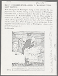 837. Colored engraving: G. Washington's last illness. 