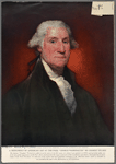A monument of American art at the fair: "George Washington" by Gilbert Stuart. The famous "Vaughan" portrait (so called from the name of its first owner, for whom it was painted in 1795)...