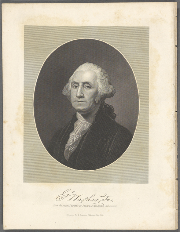 George Washington [signature]. From the original portrait by Stuart, in ...