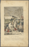 Victory at Trenton. On the 26th of December 1776, Gen. Washington after the victory over the Hessians, while passing over the battle ground found Col. Rahl their commander mortally wounded. He was assisted to his quarters (the house seen in the back ground of the engraving (now standing in Trenton) where he soon expired.