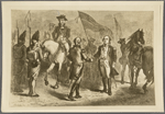 Surrender of Cornwallis' sword by Gen. O'Harr to Gen. Lincoln. 