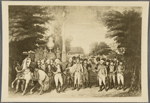 Surrender of Cornwallis' sword by Gen. O'Harr to Gen. Lincoln. 