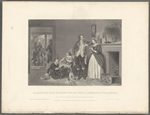 Washington's first interview with Mrs. Custis afterwards Mrs. Washington. From the original picture by Alonzo Chappel, in the possession of the publishers.
