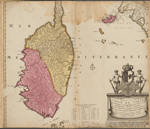 Nouvelle carte de l'isle de Corse apartenante a la republique de Genes.