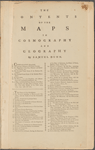 The contents of the maps in cosmography and geography by Samuel Dunn