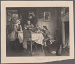 Watt's first experiment. From the original painting by Marcus Stone.