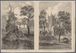 Heathfield house, near Birmingham, the residence of James Watt.--See page 250.  Handsworth Church, Birmongham, the burial place of James Watt.--See Page 250.