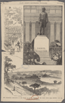 New Hampshire--dedication of the statue of Daniel Webster in the State House Park, Concord, June 17th, scenes and incidents. From sketches by C. Upham.--See page 299. Leaving camp to take part in the dedication ceremonies. View of Concord.