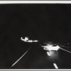 Automobiles on the highway at night