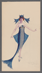 Blue fish costume