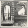 Facade of a gutted house