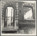 Facade of a gutted house