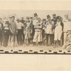 George M. Cohan's baseball team on the Polo Grounds baseball field: Frank Fay, Willie Pincus, Abe Thalheimer, Tommy Ross, Abe Erlanger, Jack Gleason, George M. Cohan, Joe Humphreys, Sam A. Scribner, Terry  McGovern, Jack Welch, Jules Hurtig, DeWolfe Hopper, George Beban, Sammy Levy, James J. Morton and Charlie Murray 
