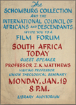 Film Forum: South Africa Today