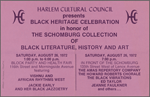 Harlem Cultural Council Presents Black Heritage Celebration in Honor of The Schomburg Collection of Black Literature, History and Art