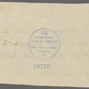 Letter from M. de Richecour