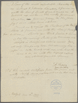 Letter from Donald Fraser