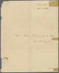 Letter to Henry Foxall