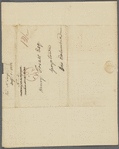Letter to Henry Foxall