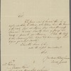 Letter from Levett Harris