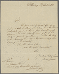 Letter from Levett Harris