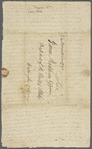 Letter from William Wingate