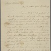 Letter from Benjamin Shultz