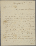 Letter from Benjamin Shultz