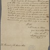 Letter from Anthony Morris
