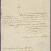 Letter from Anthony Charles Cazenove