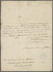Letter from Anthony Charles Cazenove