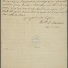 Letter from Robert Lewis Madison