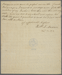 Letter from Robert Lewis Madison