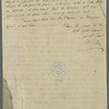 Letter from Henry Clay