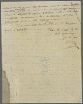 Letter from Henry Clay